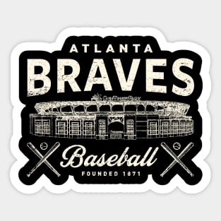 Atlanta Braves Stadium by Buck Tee Original Sticker